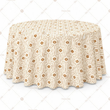Beige Mini Motif Table Cover Pack Of 6