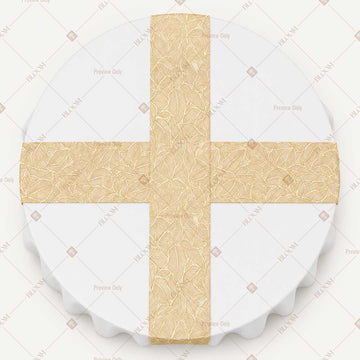 Beige Gold Dot Table Runner Pack Of 12