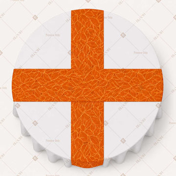 Orange Geometric Trellis Table Runner Pack Of 12
