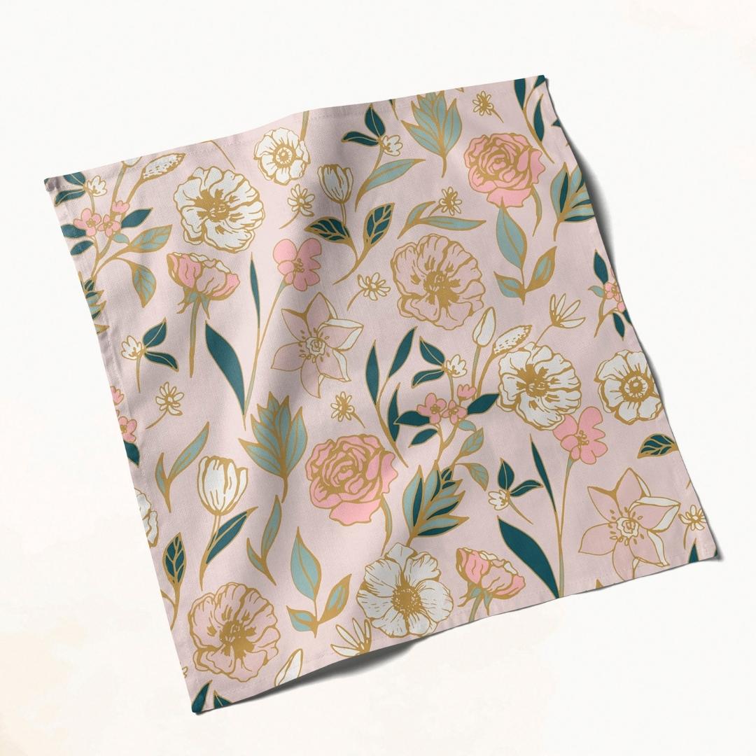 Pastel Bloom Grace: Napkins 18" X 18" - Pack Of 20