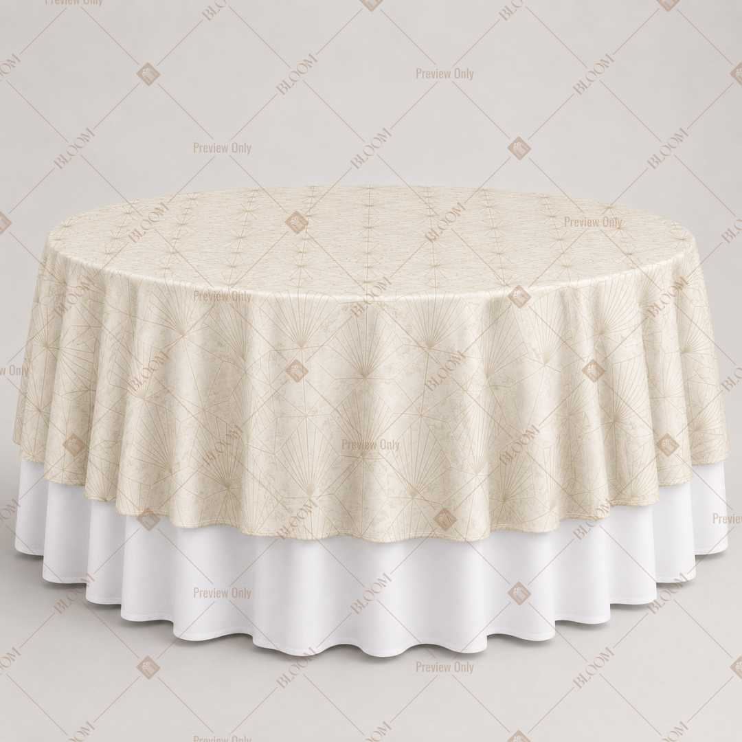 Ivory Minimal Luxe Table Overlay Pack of 6