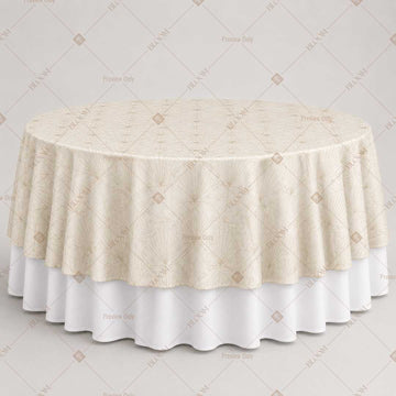 Ivory Minimal Luxe Table Overlay Pack of 6