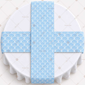 Baby Blue Diamond Trellis Table Runner Pack Of 12