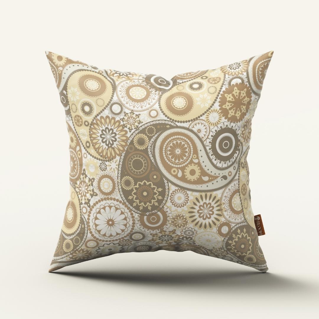 Sand Paisley Whirl: Cushion Cover - Pack of 12