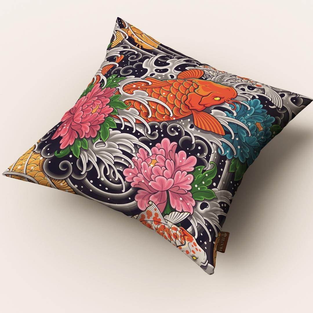 Koi Wave Art: Cushion Cover - Pack of 12