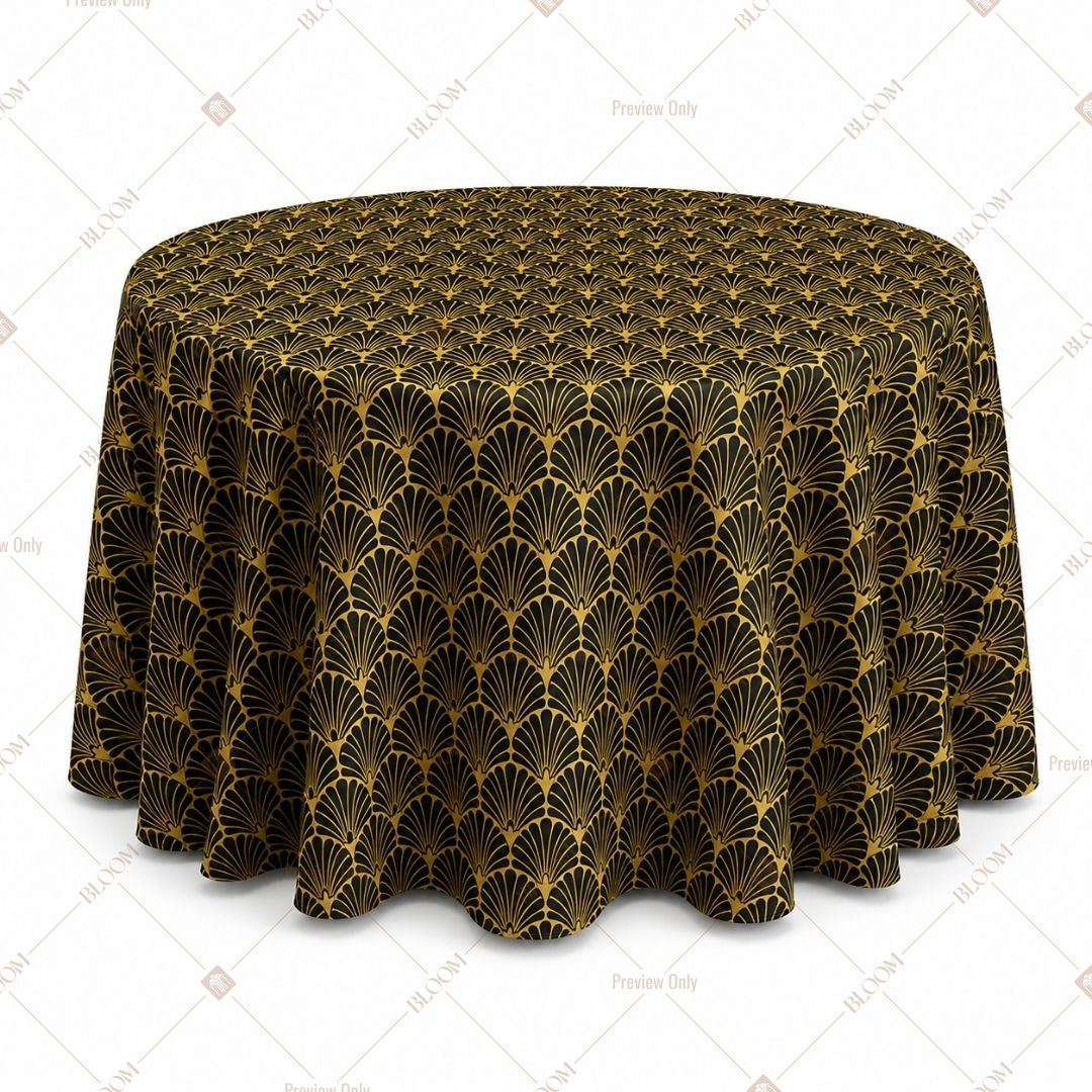 Gold Royal Motif Table Cover Pack Of 6