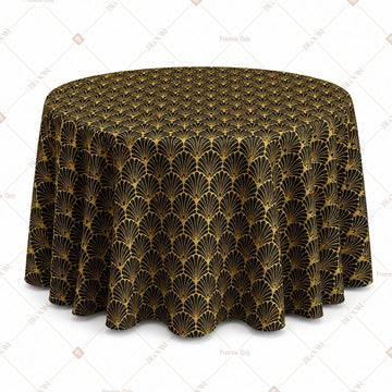 Gold Royal Motif Table Cover Pack Of 6