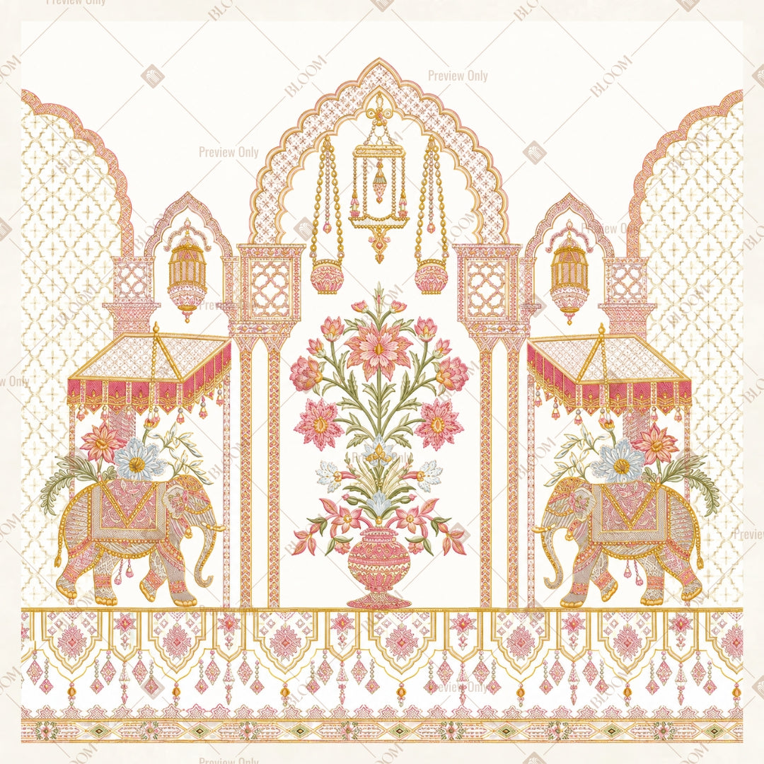 Royal Palace Elephant Arch Square Backdrop