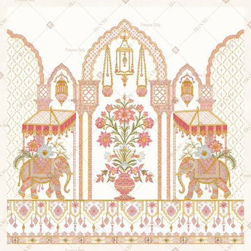 Royal Palace Elephant Arch Square Backdrop