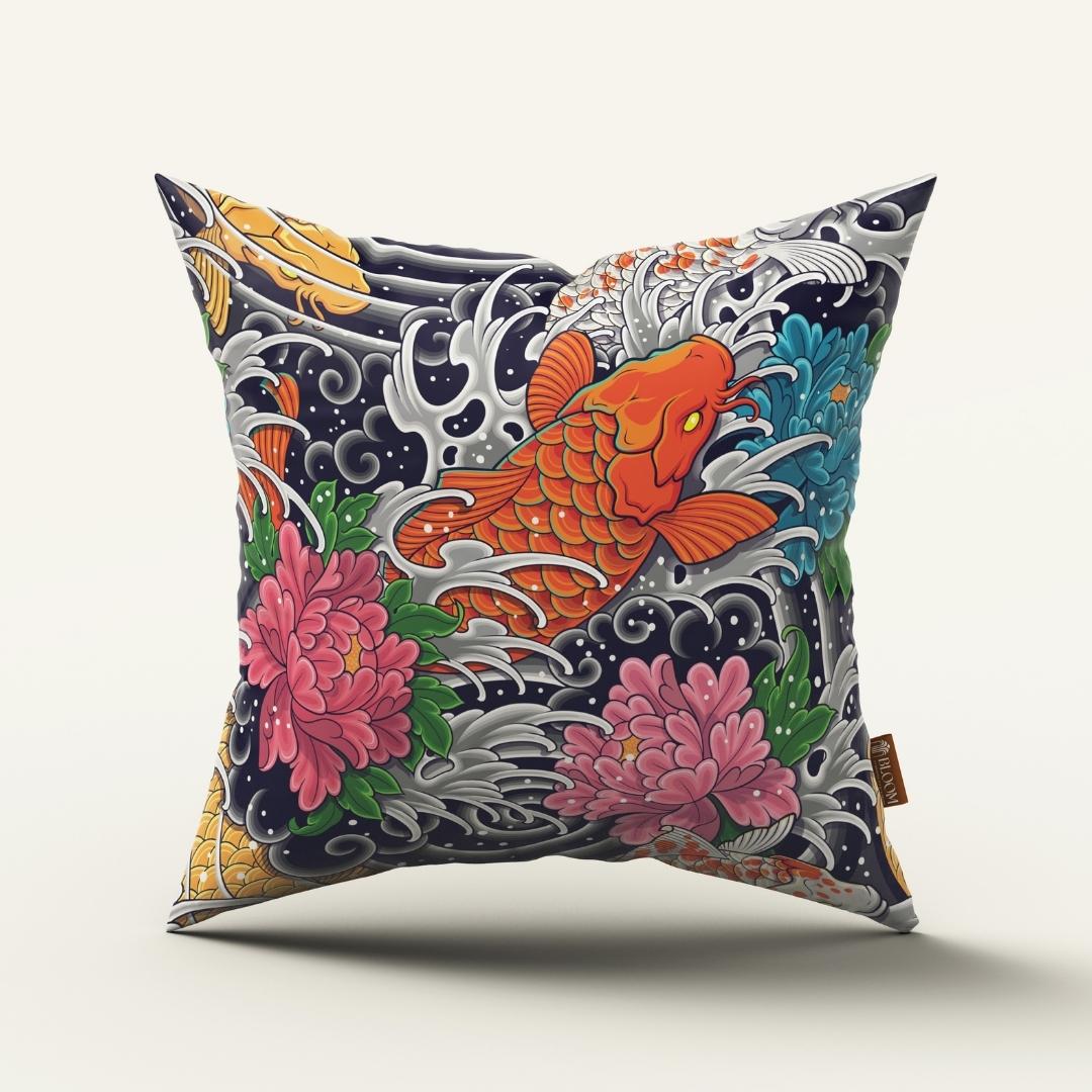 Koi Wave Art: Cushion Cover - Pack of 12