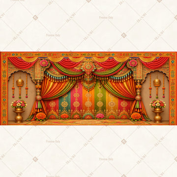 Grand Royal Stage Curtain Wide Backdrop