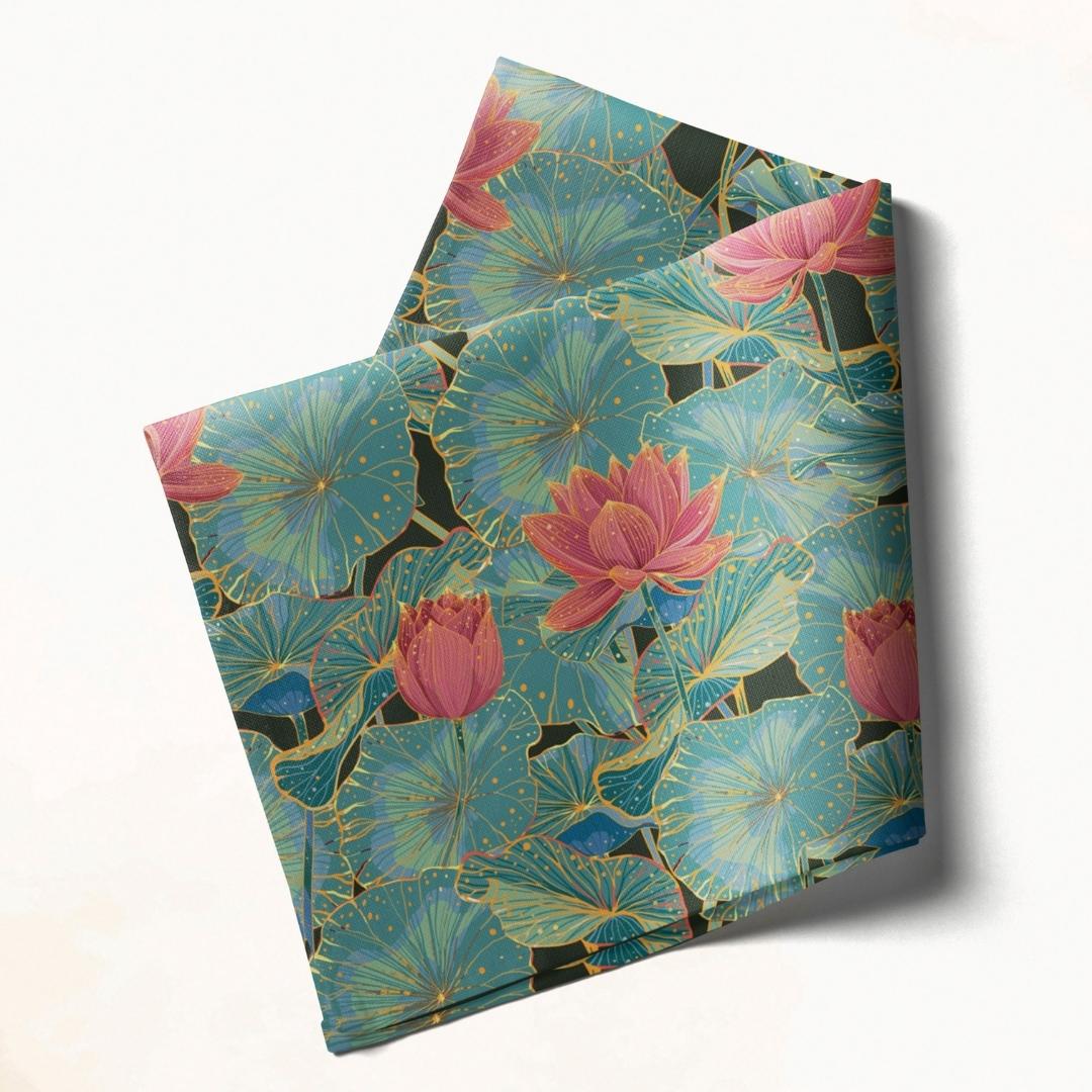 Lotus Bloom Charm: Napkins 18" X 18" - Pack Of 20