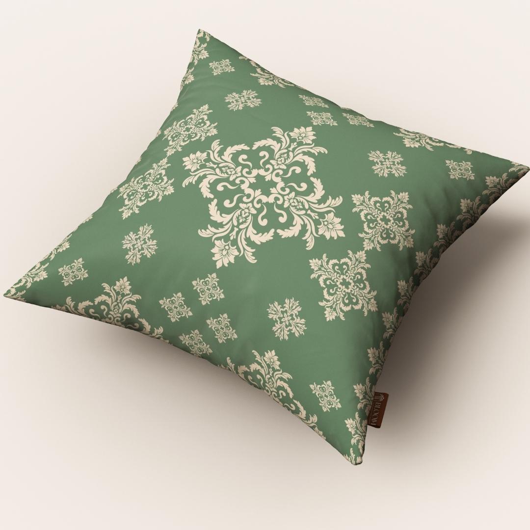Sage Damask Elegance: Cushion Cover - Pack of 12