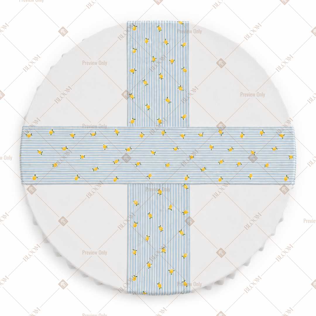 Blue Floral Dot Table Runner Pack Of 12