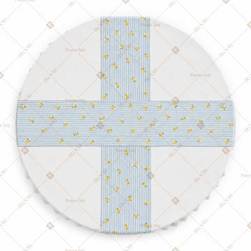Blue Floral Dot Table Runner Pack Of 12