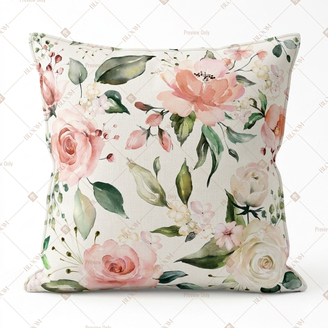 Pastel Floral Garden Cushion Cover Pack of 12