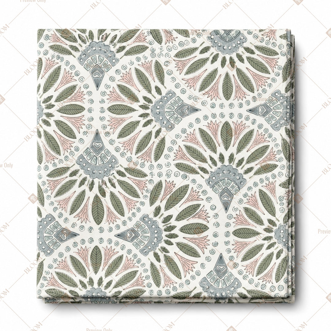 White Lace Floral Pattern Design