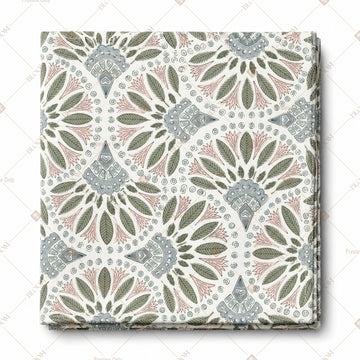 White Lace Floral Pattern Design