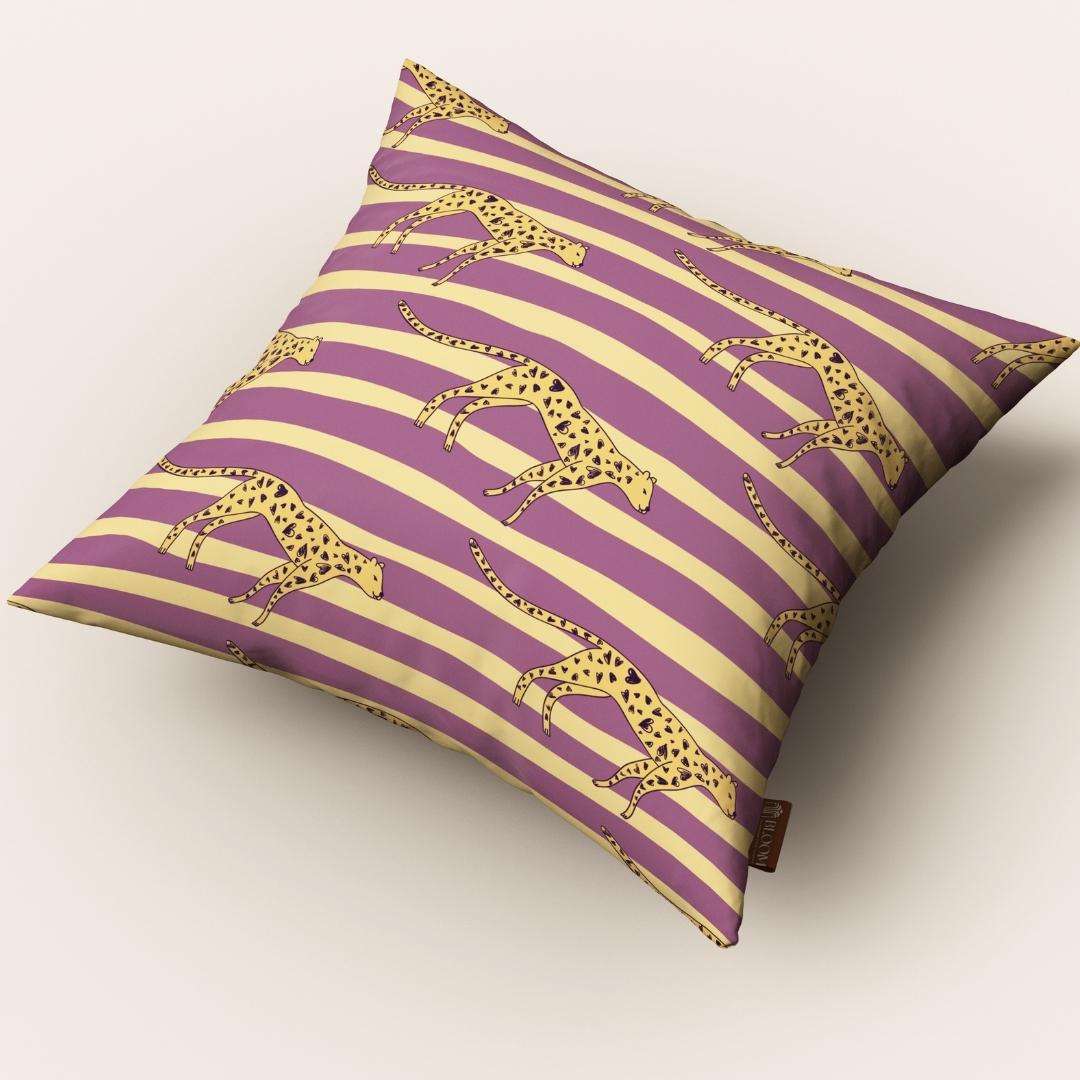Lilac Safari Stripes: Cushion Cover - Pack of 12