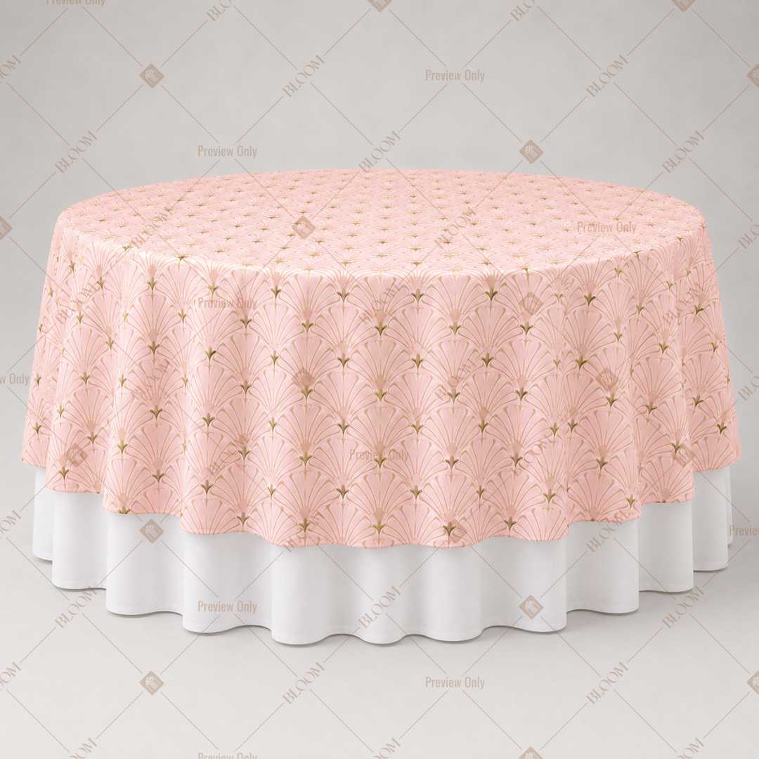 Soft Pink Polka Dot Table Overlay Pack of 6