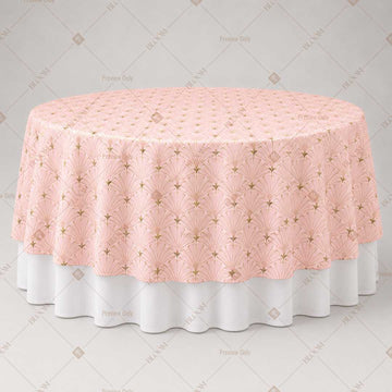 Soft Pink Polka Dot Table Overlay Pack of 6