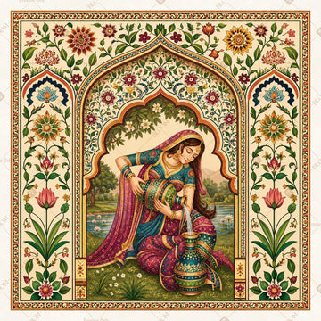 Royal Portrait Mughal Arch Square Backdrop
