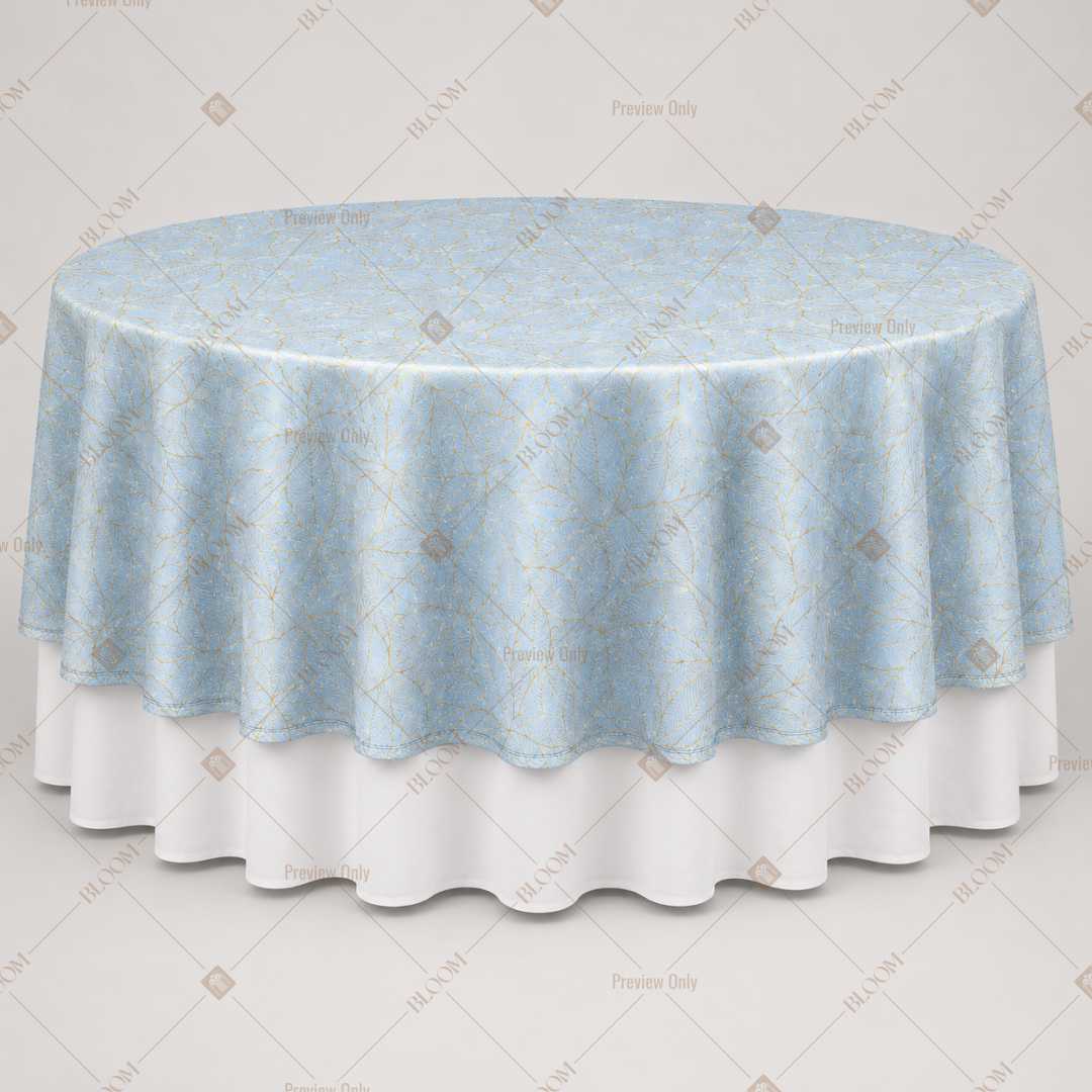 Sky Blue Minimal Dot Table Overlay Pack of 6