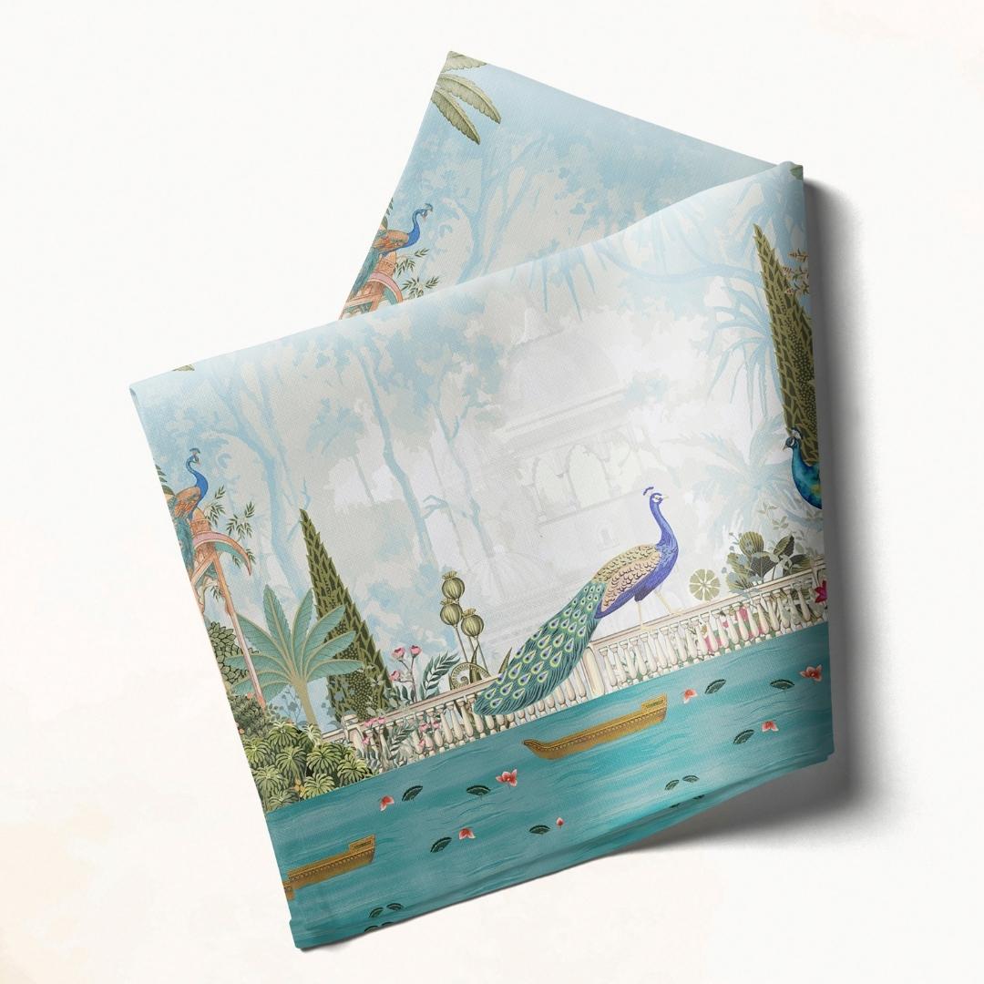 Peacock Garden Charm: Napkins 18" X 18" - Pack Of 20