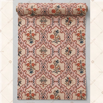Pink Heritage Motif Fabric Roll Pack of 25
