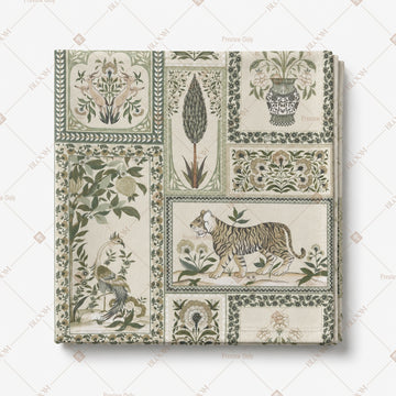Vintage Architectural Collage Pattern Design
