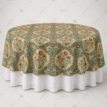 Sage Mughal Medallion Table Overlay Pack of 6