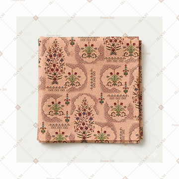 Pastel Mughal Floral Pattern Design