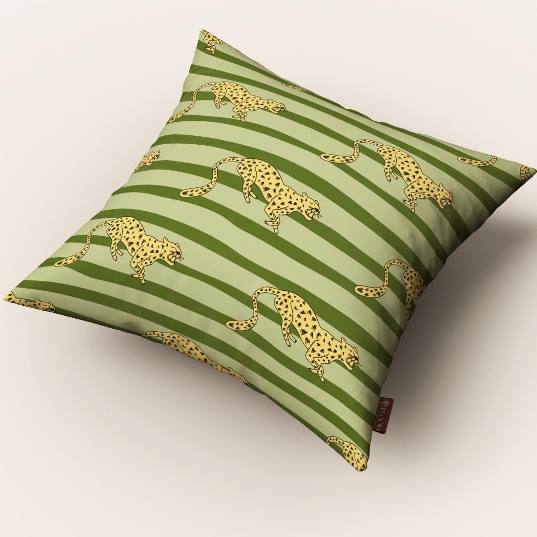 Olive Safari Stripes: Cushion Cover - Pack of 12