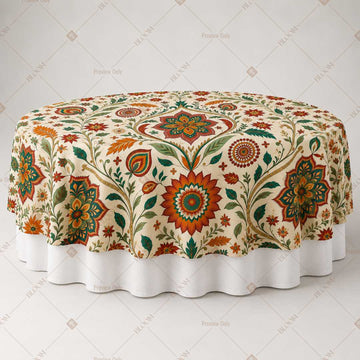 Rustic Folk Floral Table Overlay Pack of 6