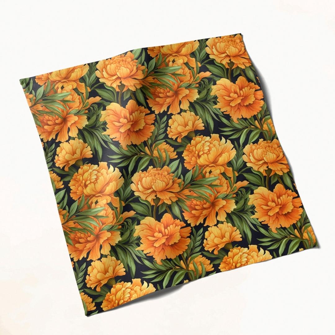 Golden Marigold Elegance: Napkins 18" X 18" - Pack Of 20