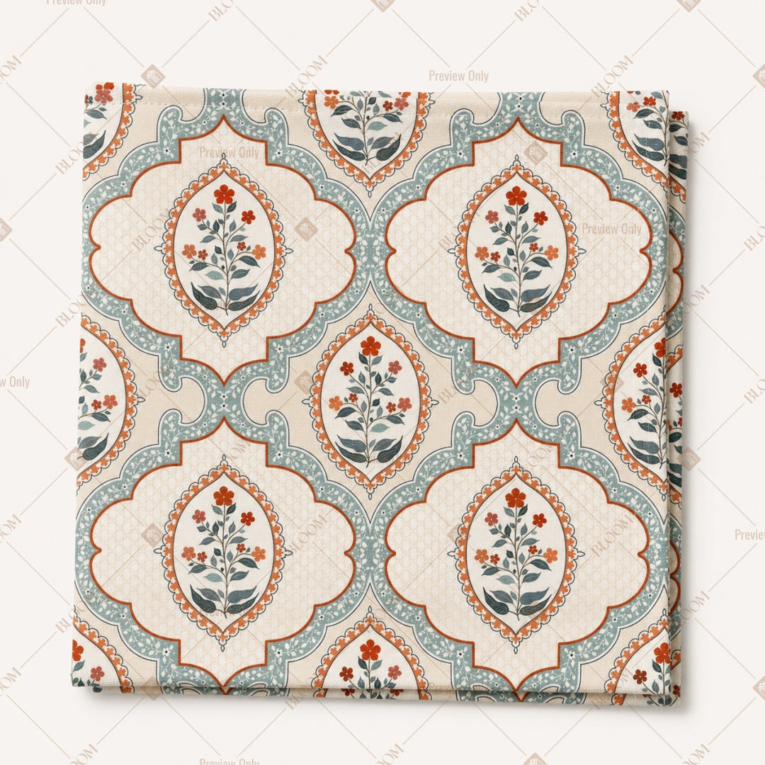 Blue Medallion Tile Pattern Design
