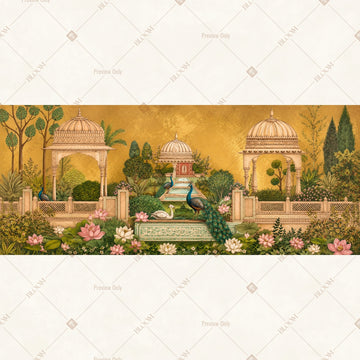 Heritage Palace Courtyard Wide Backdrop