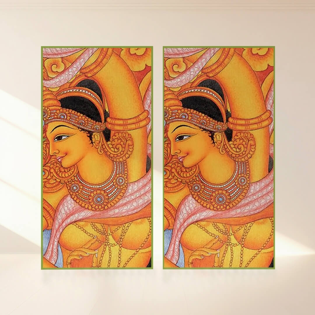 Golden Diva Portrait: Backdrop - vertical