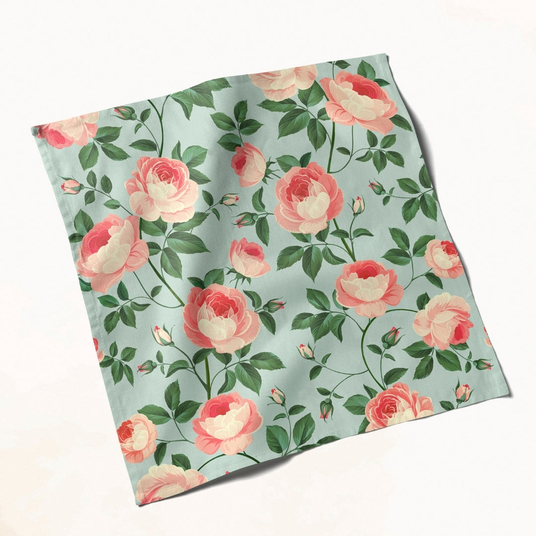 Floral Rose: Napkins 18" X 18" - Pack Of 20
