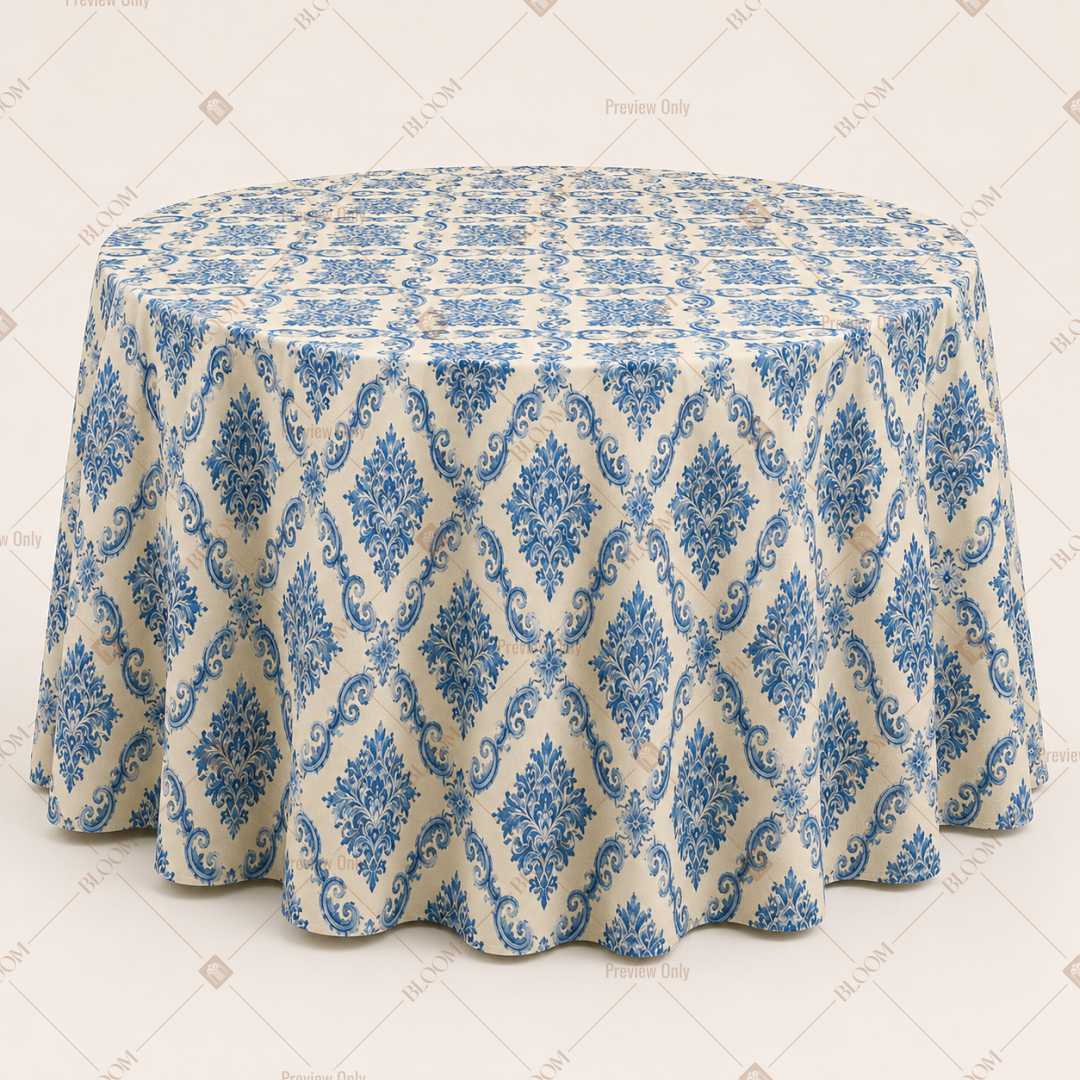 Blue Diamond Trellis Table Cover Pack Of 6