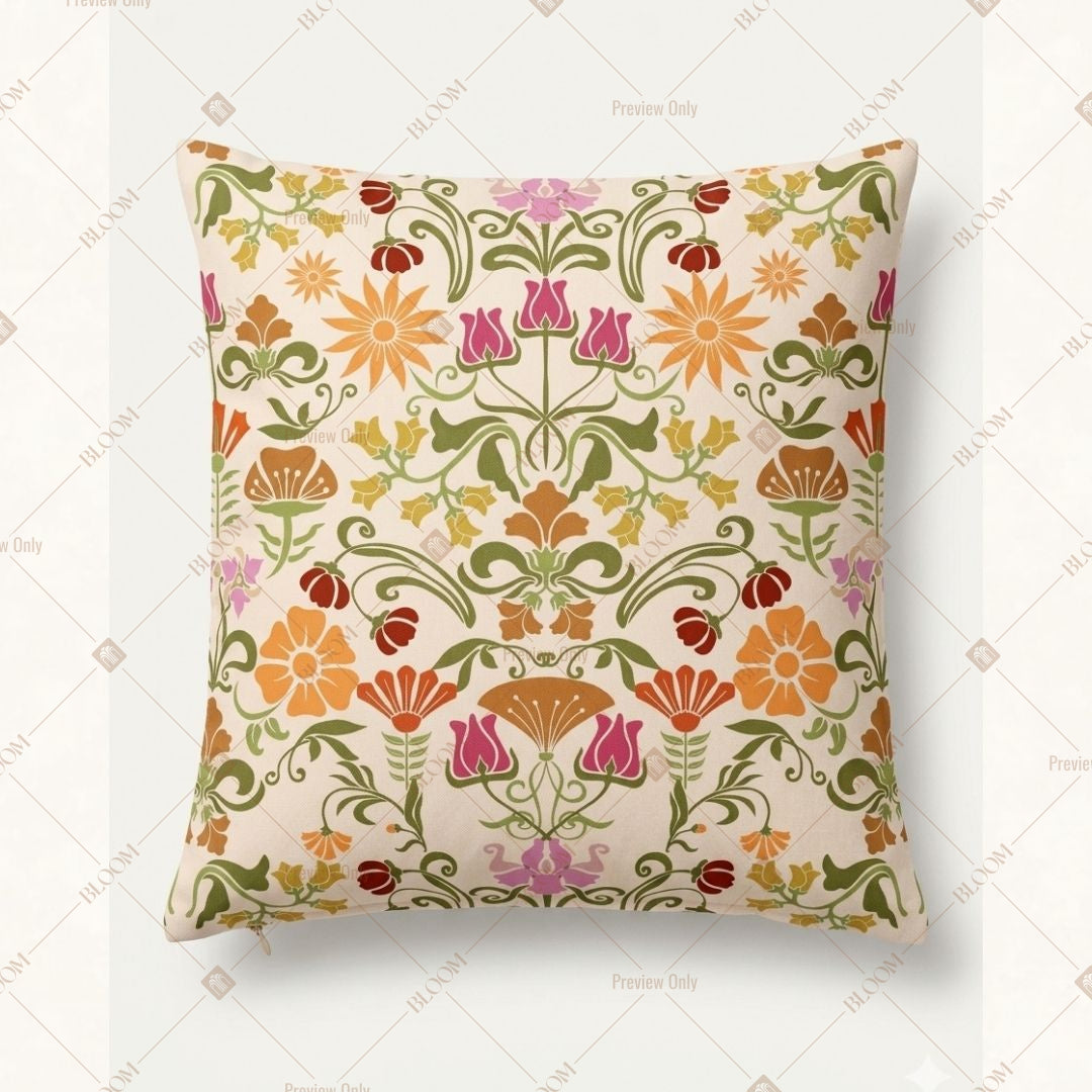 Colorful Wildflower Garden Cushion Cover Pack of 12