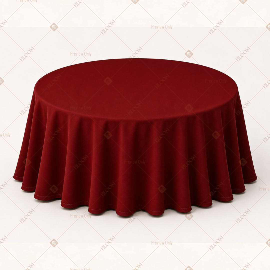 Maroon Table Cover Pack Of 6