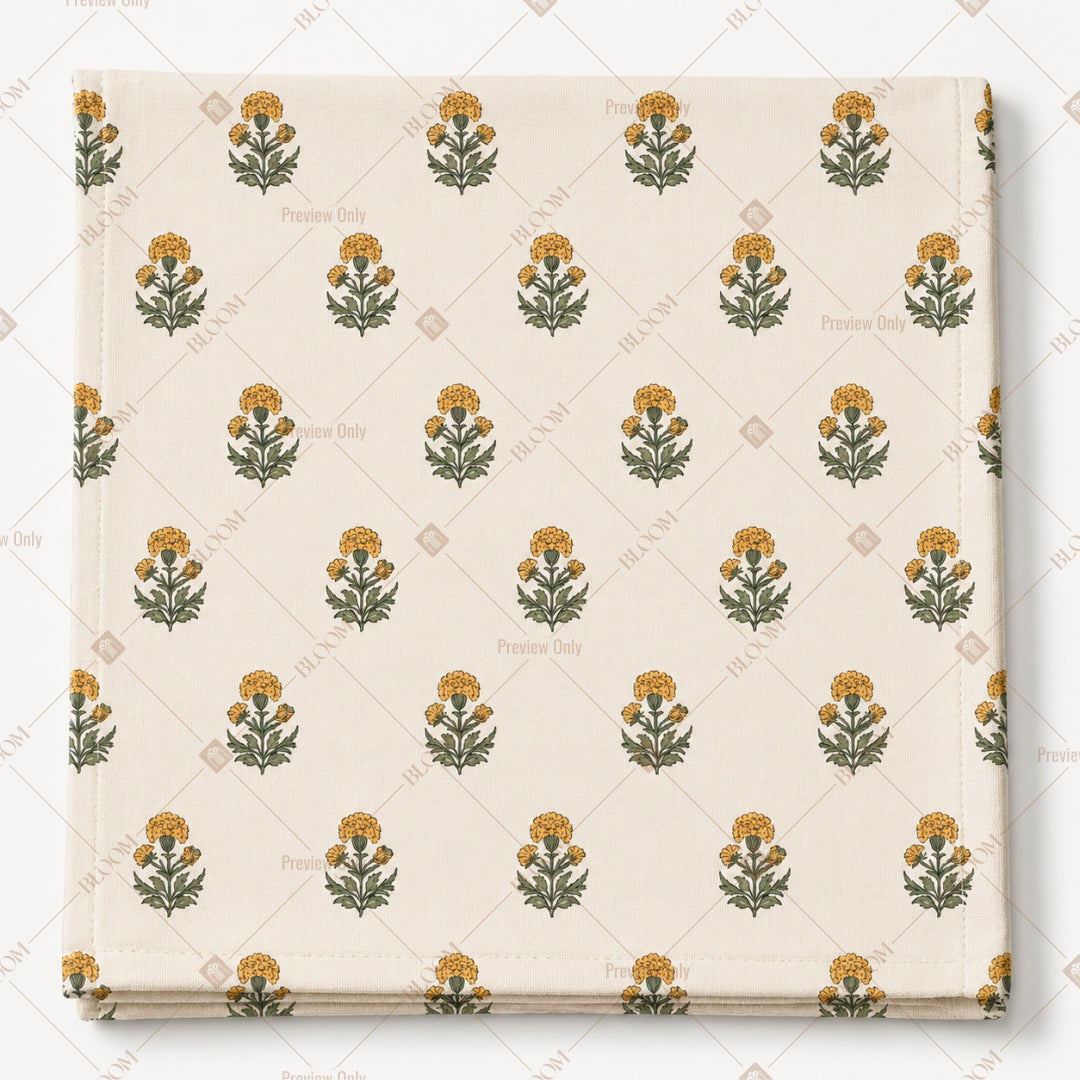 Mini Floral Buta Pattern Design