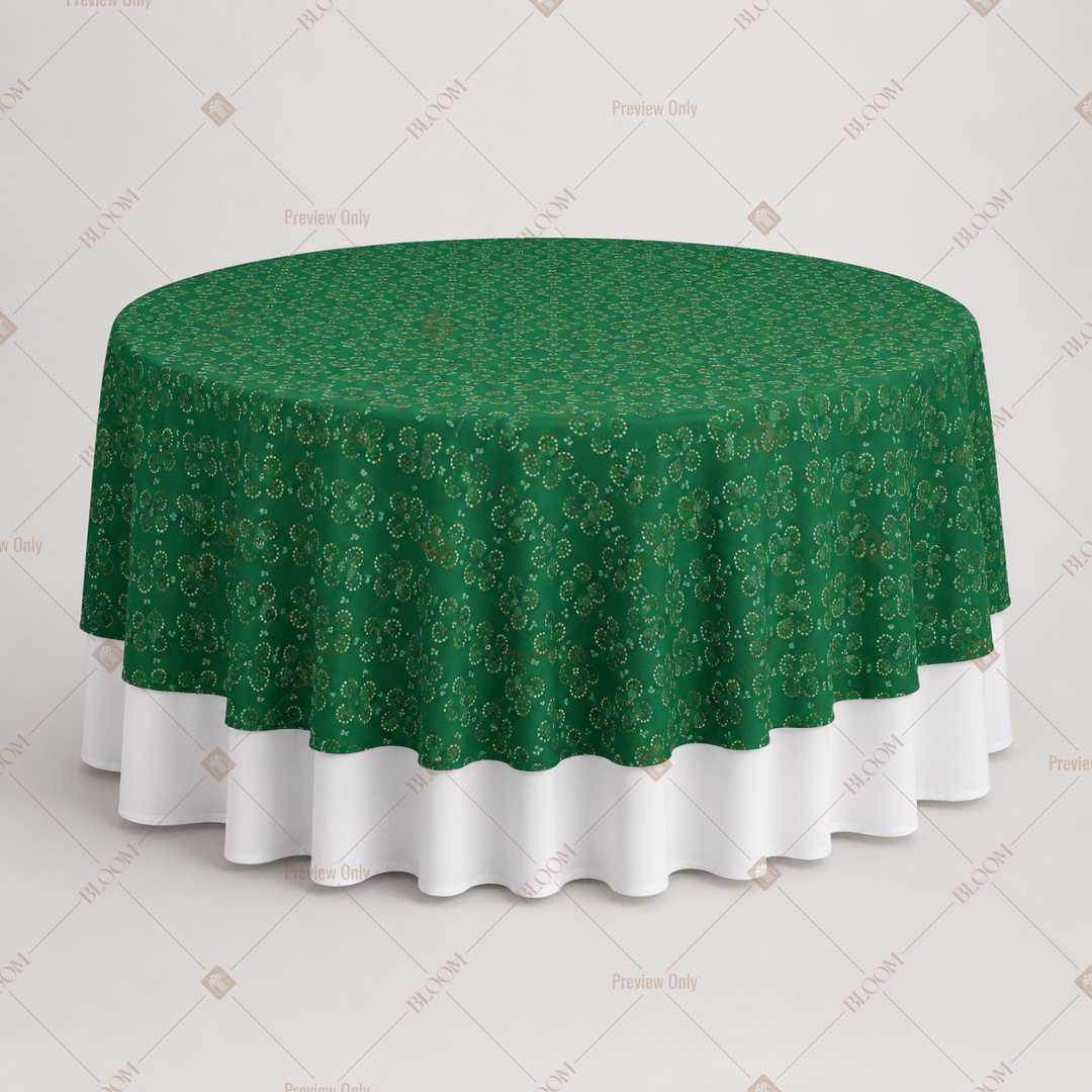 Emerald Green Luxe Table Overlay Pack of 6