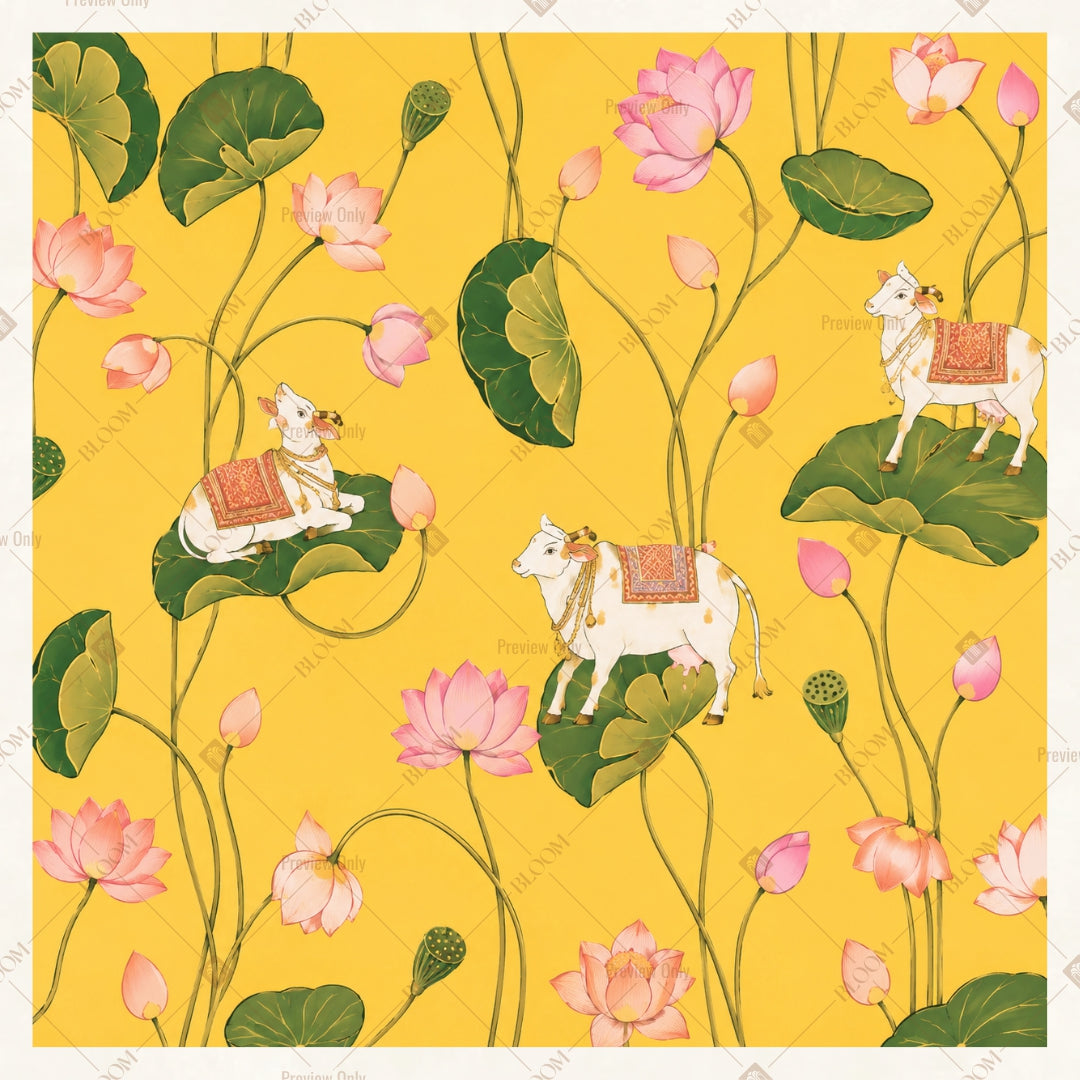 Golden Jungle Animal Pattern Square Backdrop