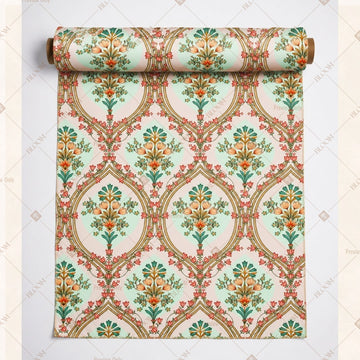 Pastel Floral Medallion Fabric Roll Pack of 25