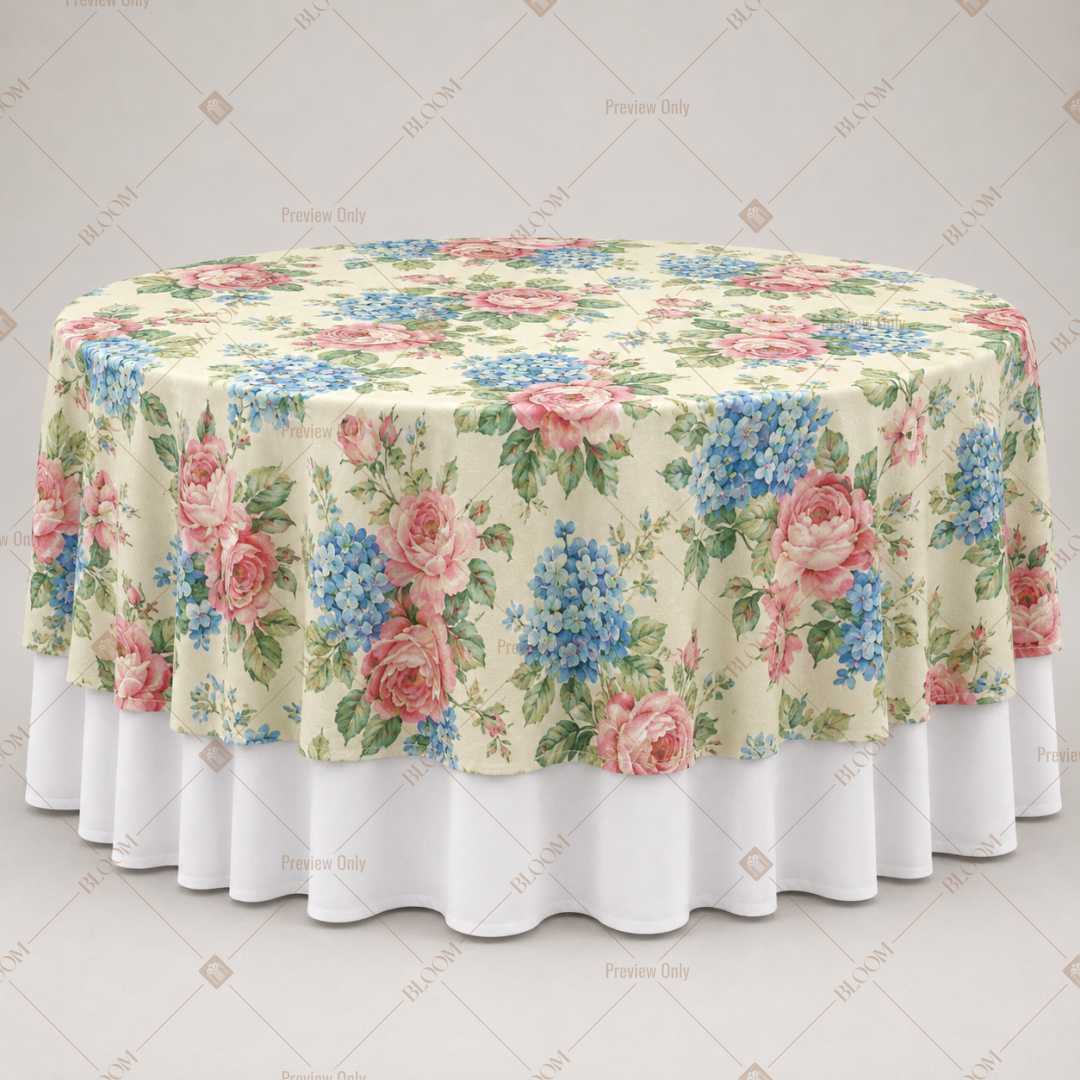 Pastel Rose Garden Table Overlay Pack of 6