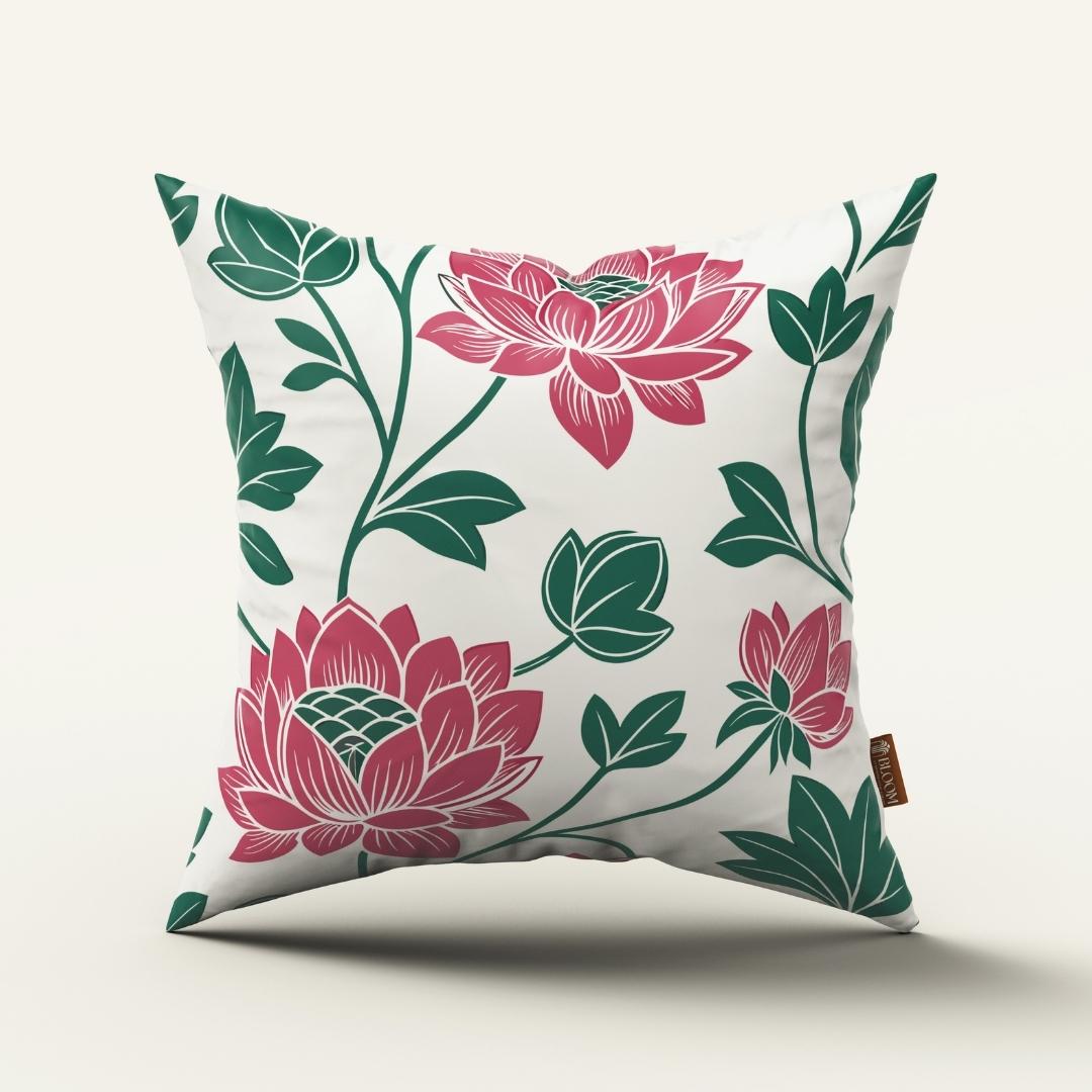 White Lotus Grace: Cushion Cover - Pack of 12