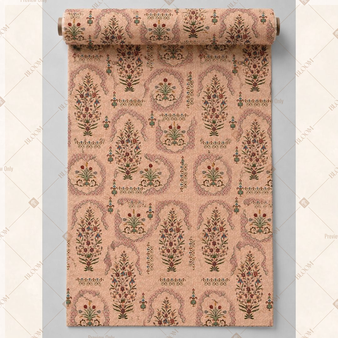 Blush Heritage Motif Fabric Roll Pack of 25