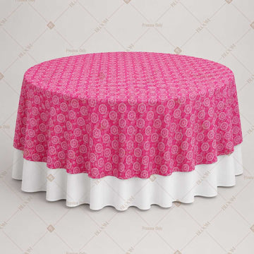 Hot Pink Polka Dot Table Overlay Pack of 6